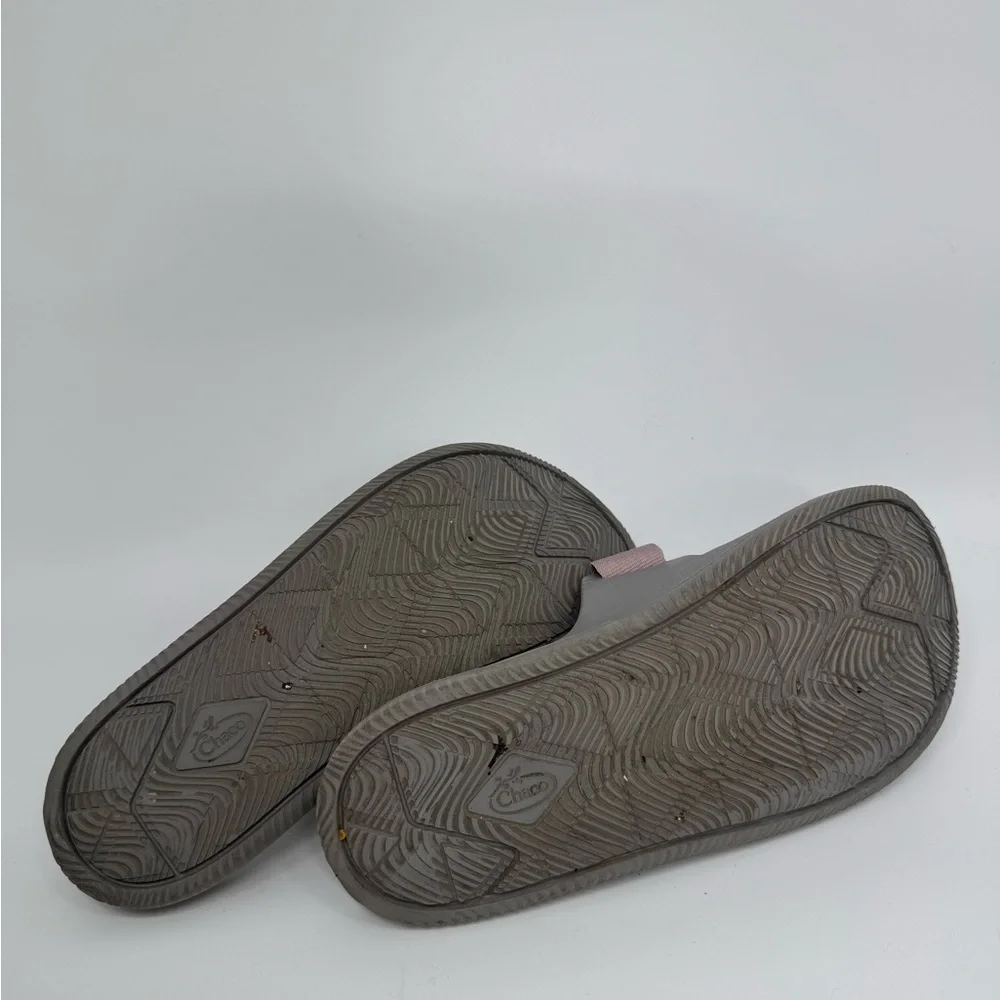 Chaco Women's Chillos Slide Slip On Sandals Gray +  Mauve Gorpcore Summer Size 8